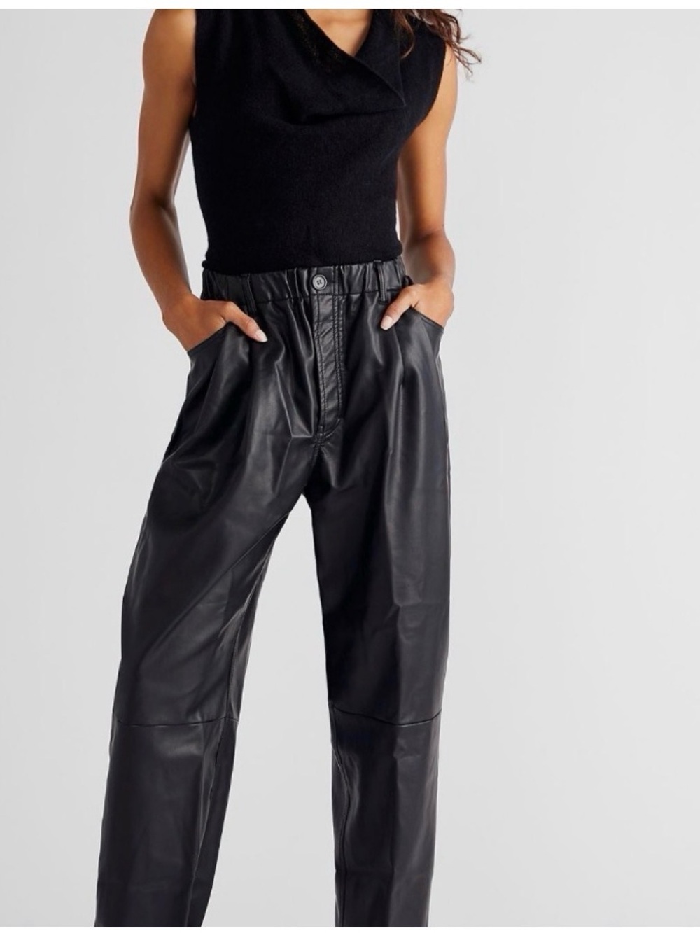 Free People Camille Vegan Leather Pants